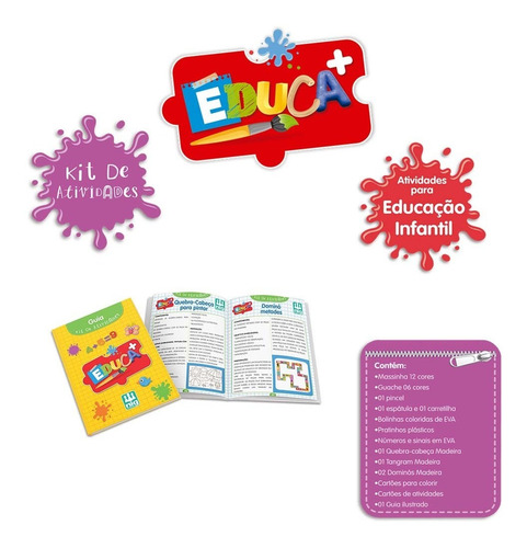 Imagem 6 de 6 de Kit De Atividades Educativas P/ Crianças - Pedagógico - Nig