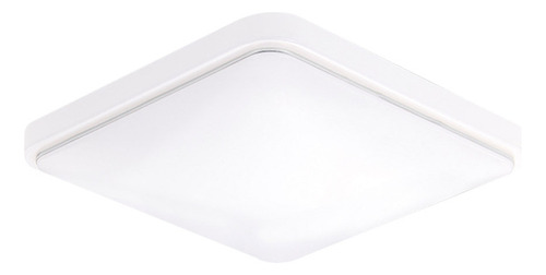 Lámpara Techo Led Cuadrada Ac220-v Blanca Cocina Balcón Porc