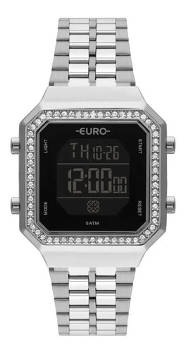 Relógio Euro Feminino Fashion Fit Prata Eubjk032ad 3p