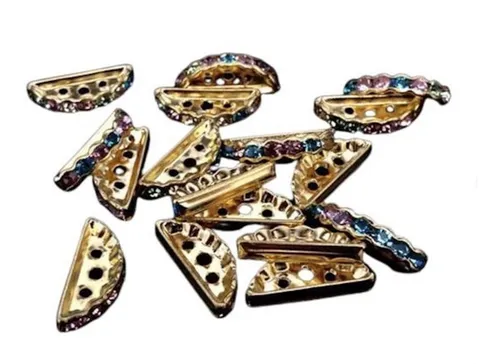 comprar Separador Media Luna Dorado Multicolor Bisuteria 100 Pzs