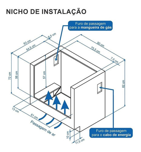 Fogão A Gás Embutir Gaudí Prisma Vítreo 5q Inox Glp Venax