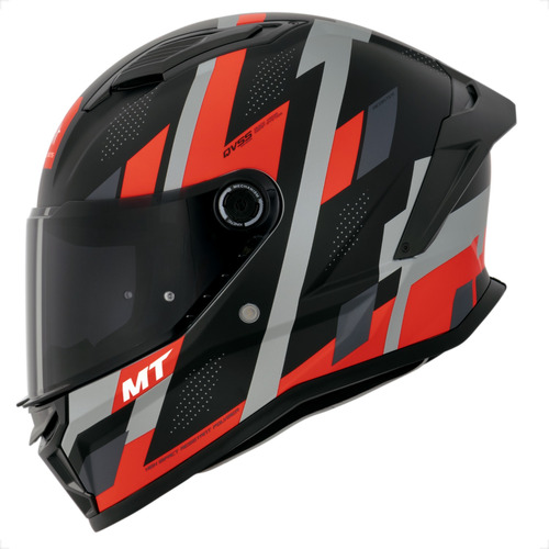 Capacete Stinger 2 Mt Helmets Register A5 Preto Vermelho