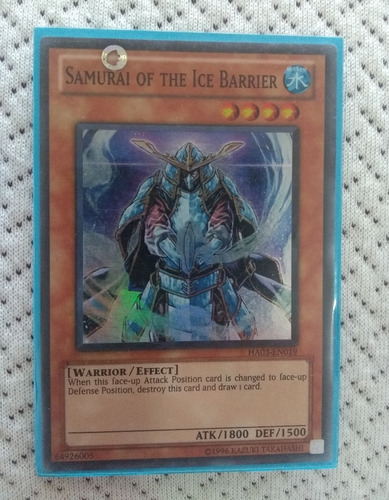 Yu-gi-oh! Samurai Of Ice Barrier Super 