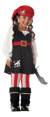 Disfraz Pirata De Niñas Para Niños Pequeños (4-6)