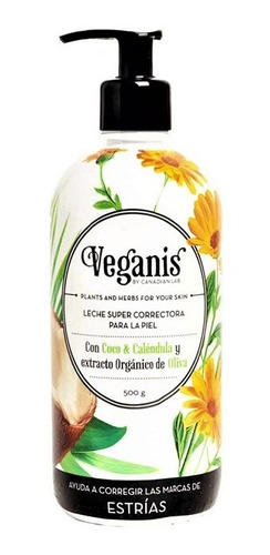 Crema Veganis Super Correctora Con Coco Y Calendula X 500 Gr