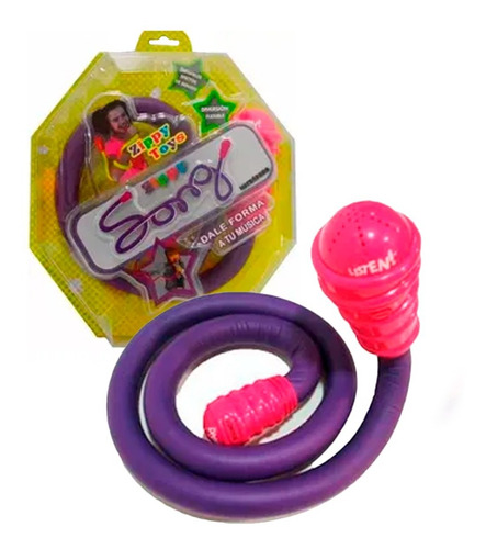 Imagen 1 de 7 de Microfono Flexible Zippy Song Inalambrico Efecto Tv Educando
