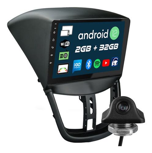 Pantalla Android 9  Peugeot 207 Carplay Android Auto Camara