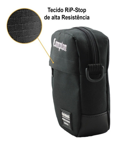 Imagem 4 de 6 de Bolsa Pochet Necessaire Shoulderbag Everbags Combate Compton