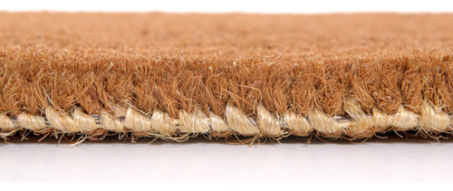 Capacho Em Fibra Natural De Coco Liso - 70cm X 40cm