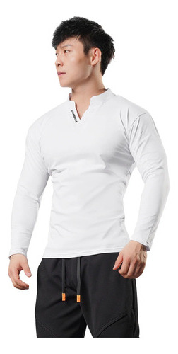 Sudadera Deportiva Con Cuello En V Para Hombre  Para Gimnasi