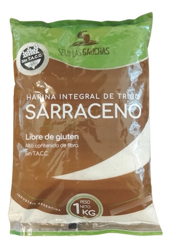 Harina Integral De Trigo Sarraceno Semillas Gauchas X 1 Kg