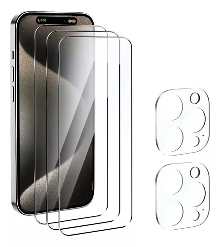 Nothers Paquete de 3 protectores de lente de cámara compatibles con iPhone  12 Pro Max, 5G de 6.7 pulgadas, funda protectora de vidrio templado HD con