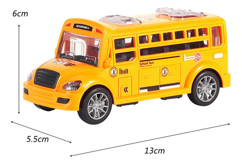 2 Modelo De Ônibus Escolar Brinquedo Porta Aberta Crianças