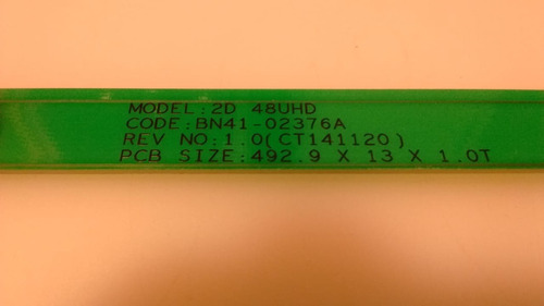 Regleta Conectora Leds Samsung Un48ju6500 C/gtía Bn41-02376a
