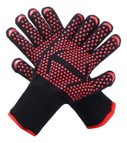Imagen 1 de 6 de Guantes De Silicona Para Horno Resistentes A Calor De 500