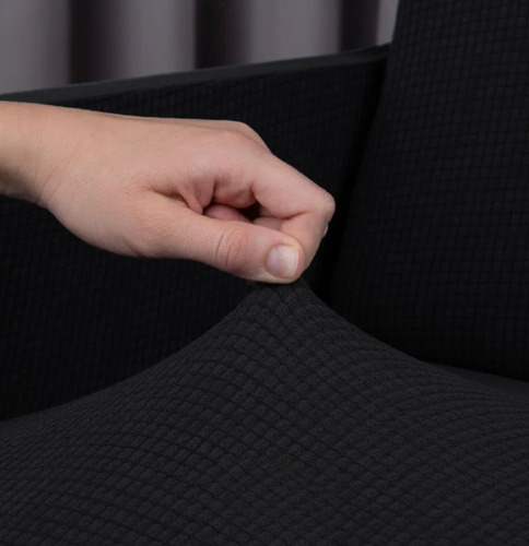 Imagen 3 de 10 de Protector Cubre Sala Ajustable Stretch Fit Elástico 3 Piezas