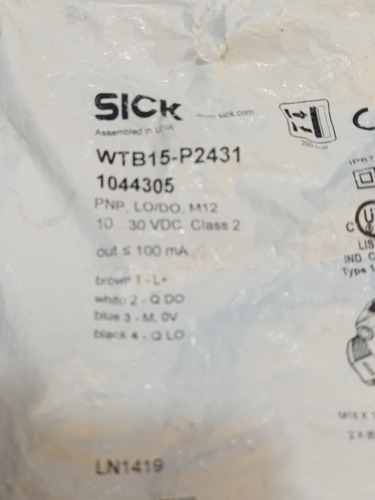 Wtb15-p2431 Sensor Sick Nu. 1044305 En Su Empaque Oferta (Usado)
