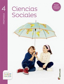 Ciencias Sociales Cast Y Leon + Atlas 4 Primaria Vv.aa Santi