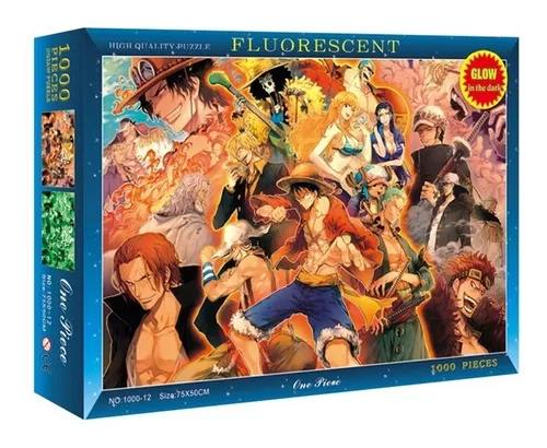 Quebra-cabeça Anime One Piece 1000 PCS Desafie suas habilidades de quebra- cabeça, montagem precisa, adequado para entusiastas de quebra-cabeças em  momentos de lazer!