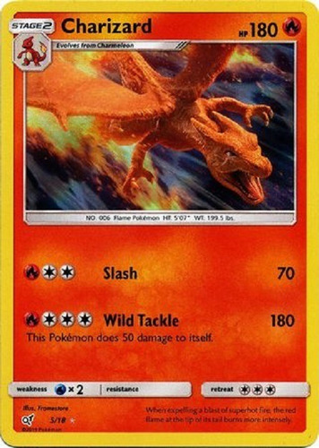 Charizard 5/18 Holo Raro Pokemon Tcg