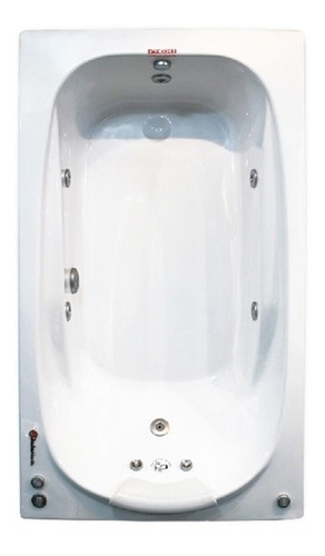 Hidromasaje Jacuzzi Acrílico Blanco 155 X 90 8 Jets (6 Laterales Y 2 Cervicales) Motor Elektrim