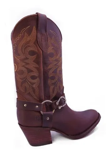 Botas caballo online dorado mujer
