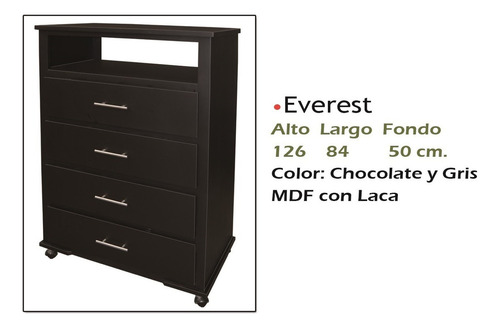 Comoda Modelo Everest Chocolate