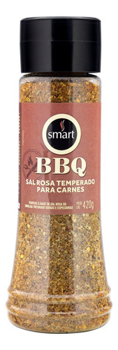 Tempero para Carnes com Sal Rosa Smart BBQ Frasco 420g