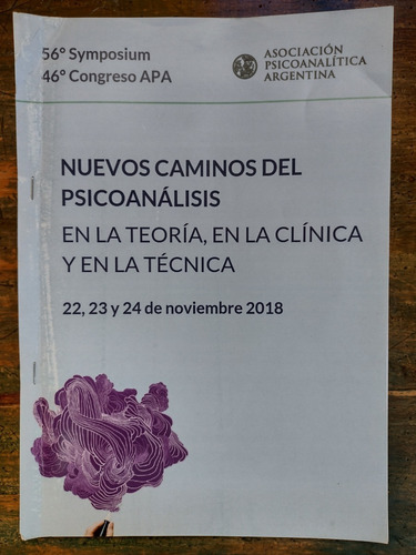 56º Symposium, 46º Congreso De La Apa - Año 2018