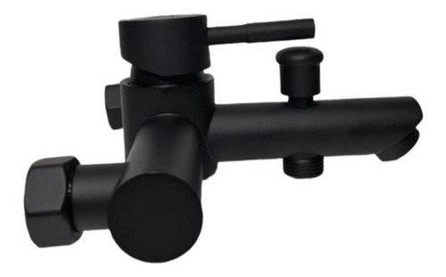 Monocomando Ducha Acero Inoxidable Negro Mate Rimontti 50982