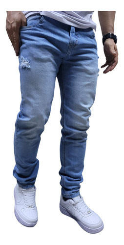 Jeans Hombre Clásico Moda-tela Confort 540