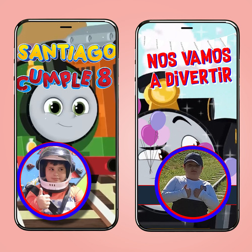 Video Invitacion Digital Cumpleaños Thomas Y Sus Amigos