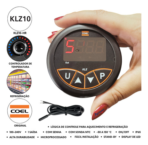 Coel Controlador De Temperatura Digital Klz10 100/240