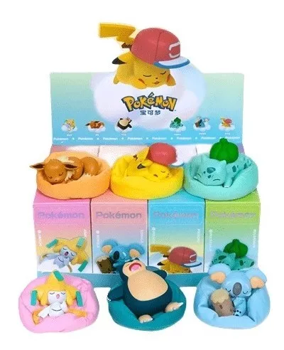 Boneco Bulbassauro Pokémon Dormindo Com Almofada Puff Fofos