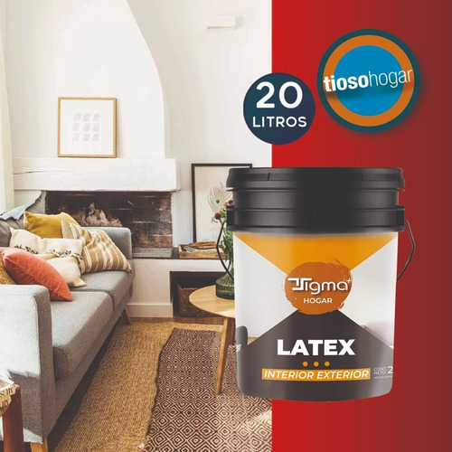 Imagen 4 de 8 de Latex Interior Exterior Pintura Cubritiva 20l