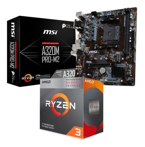 Combo De Actualización A320m Pro M2 V2 Ryzen 3 3200g Logg