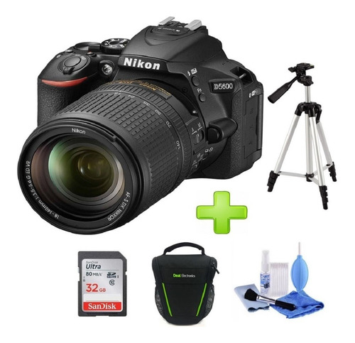 Nueva Camara Nikon D5600 +18-140 Vr +32gb+bolso+kit+tripode 