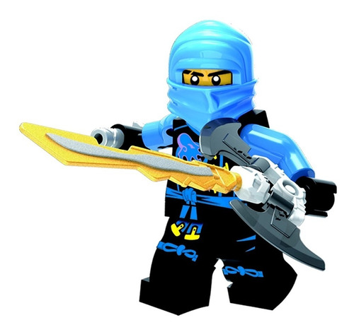 Boneco Ninja Sora Mestre Do Trovão Block Heroes Polibrinq