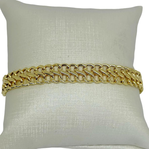 Pulseira Lacraia Grossa Ouro 18k 750 19 Cm Diâmetro 5 Cm