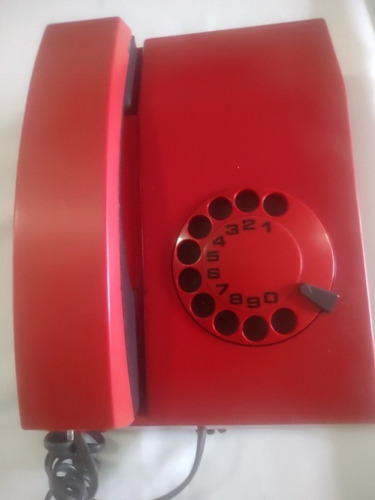 Teléfono Antiguo Rojo Indetel 80s