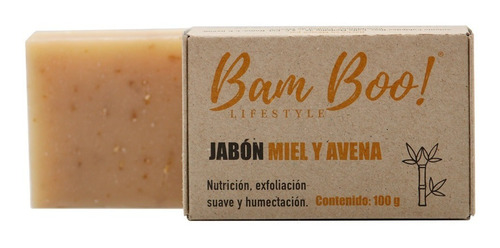 Jabón Miel Y Avena Bam Boo! Lifestyle® 100 Gr
