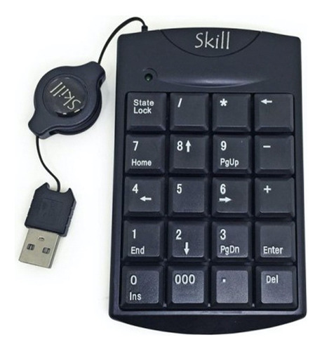 Teclado Numerico Usb Retractil Para Negocios Y Area Contable