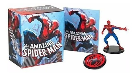 Miniatura Homem Aranha Com Livro Em Ingles