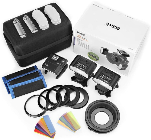 Imagem 2 de 7 de Flash Macro Twin Lite Meike Mk-mt24 Ii P/canon 12x S/juros