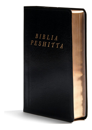 Biblia Peshitta. Imitación Piel, Negro