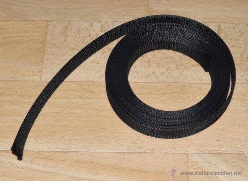 Cubre Cable Piel De Serpiente 3mm X1m Negro Extub-03bla/1