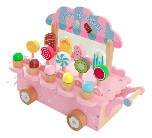 Juego De Helado De Madera, Juguetes Educativos De