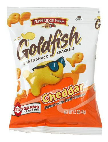 Goldfish Cheddar Snacks, 72 Bolsitas De 1.5 Oz.