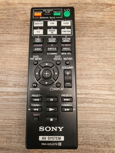 Control Remoto Rm-adu079 De Home Theatre Sony 100% Original  (Reacondicionado)