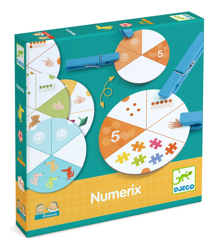 Numerix Juego Educativo Djeco Aprender Números 4 A 7 Años